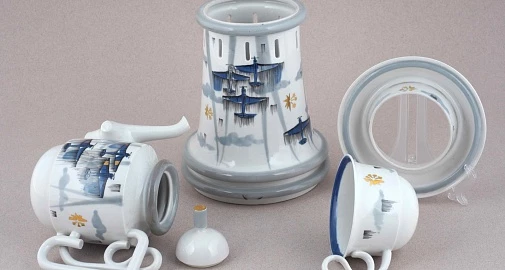 Уникальный сервиз – реплику экспоната из фондов музея «Новый Иерусалим» можно приобрести в сувенирном магазине