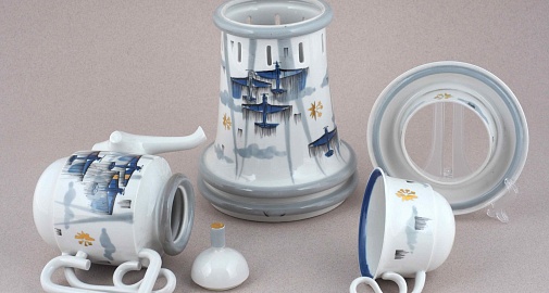 Уникальный сервиз – реплику экспоната из фондов музея «Новый Иерусалим» можно приобрести в сувенирном магазине